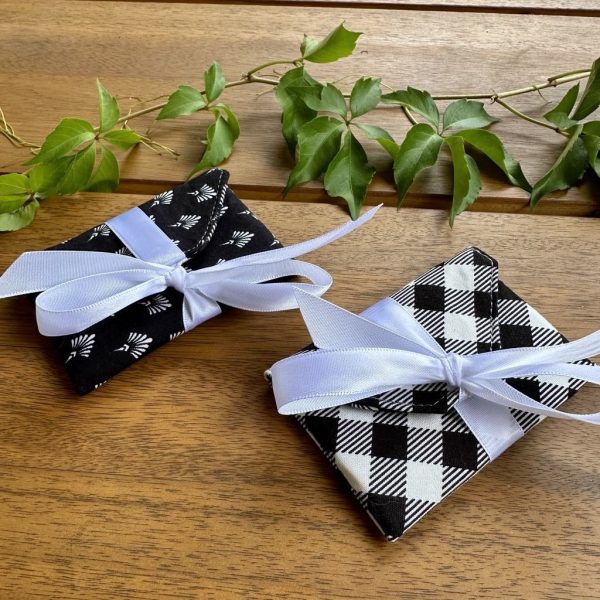 black and white envelope