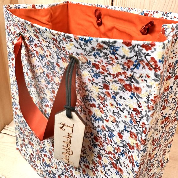 sac cadeau fleurs