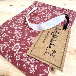 sac cadeau fleuri