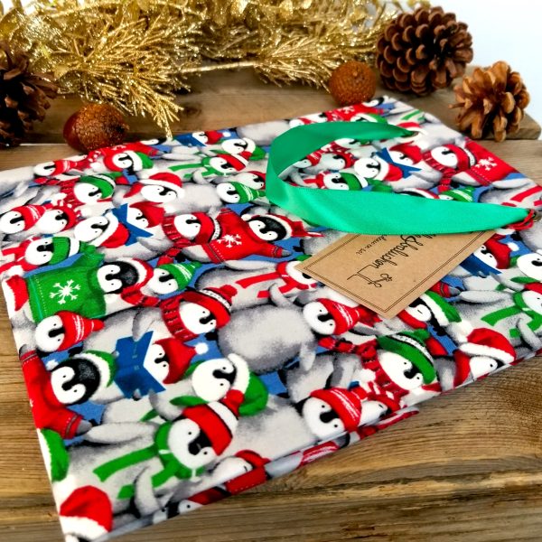sac cadeau en tissu pingouins