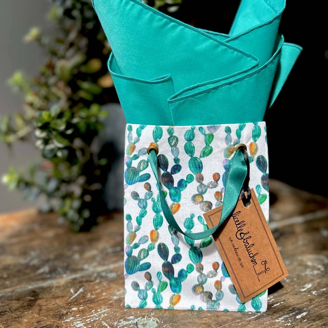 sac cadeau en tissu
