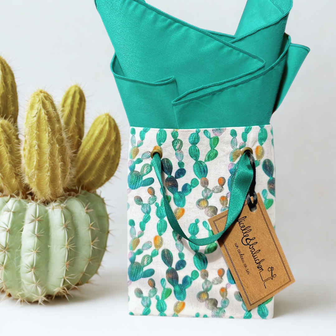 sac cadeau cactus