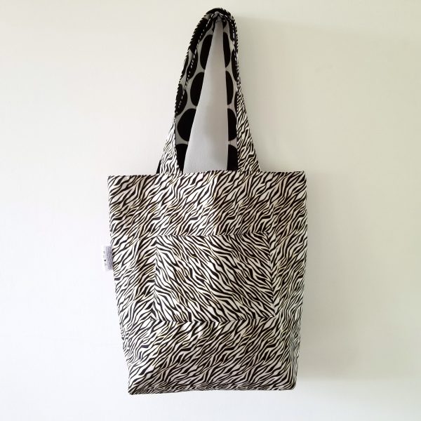 zebra tote bag