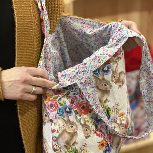 rabbit tote bag
