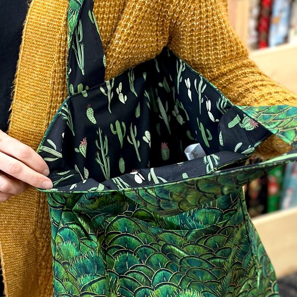 sac fourre-tout vert
