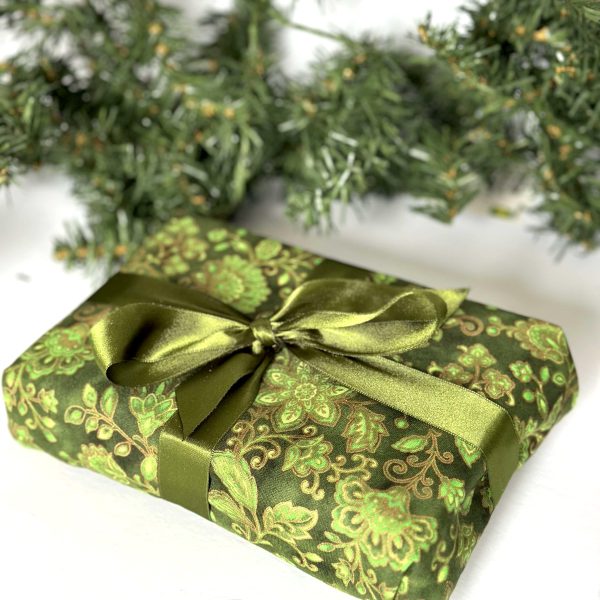 emballage cadeau fleuri